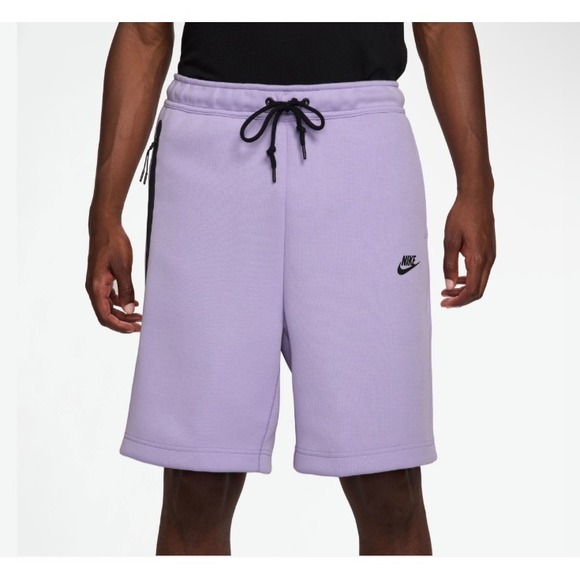 Nike Sportswear Tech Fleece Men's Shorts FB8171-515 Purple Standard Fit Size S
